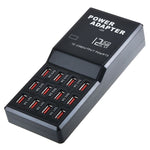 Đế sạc nhanh thông minh để bàn W-858 12A 12 cổng USB, AC100-240V, phích cắm US, phích cắm US