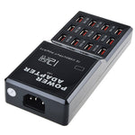 Đế sạc nhanh thông minh để bàn W-858 12A 12 cổng USB, AC100-240V, phích cắm US, phích cắm US