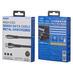 Cáp Sạc Đồng Bộ Dữ Liệu USB WK WDC-107i 1m 2.4A Hợp Kim Kẽm Thánh, Đầu 8 Pin