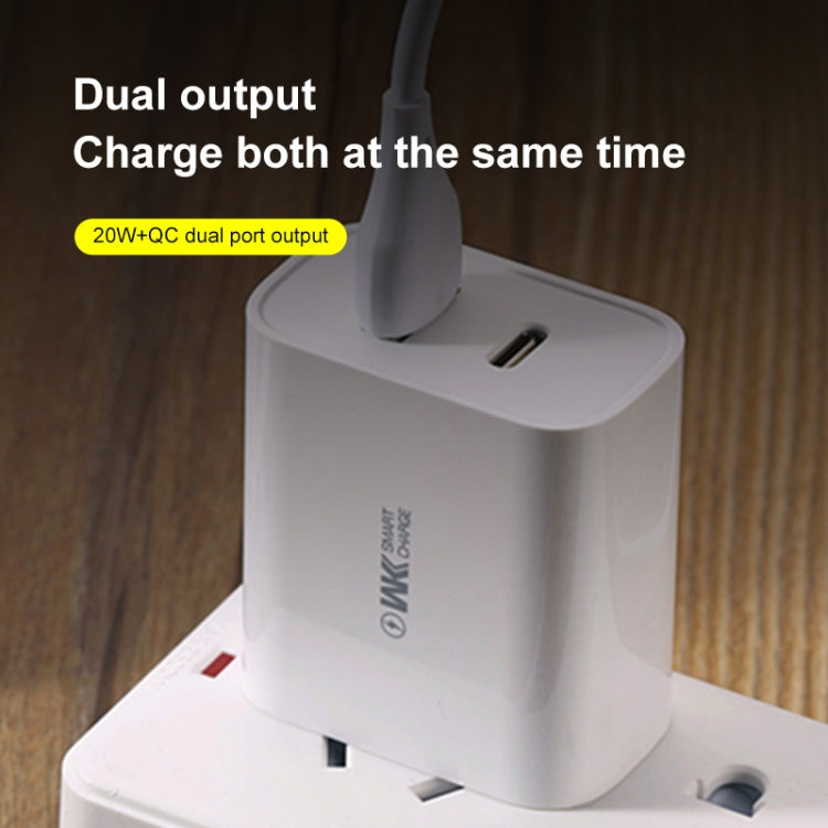 WK WP-U53 Bộ Sạc QC3.0 20W USB Type-C PD Maxspeed Sạc Nhanh
