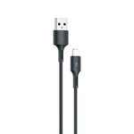 Cáp dữ liệu sạc nhanh 3A USB sang 8 chân WK WDC-136, USB sang 8 chân (Đen), USB sang 8 chân (Trắng)