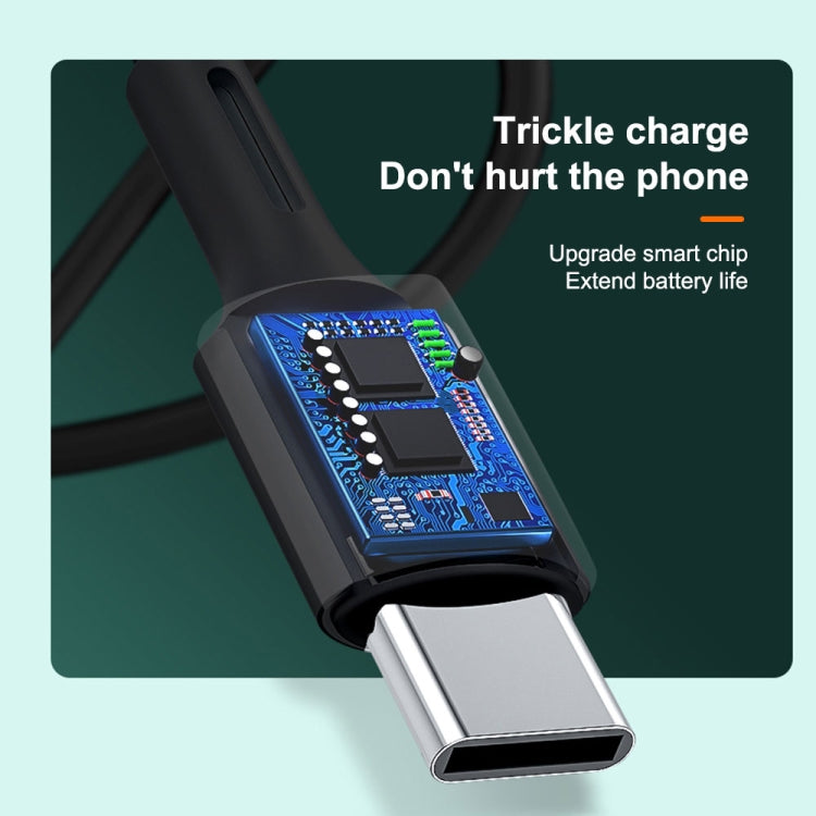 Cáp dữ liệu sạc nhanh 3A USB sang 8 chân WK WDC-136, USB sang 8 chân (Đen), USB sang 8 chân (Trắng)