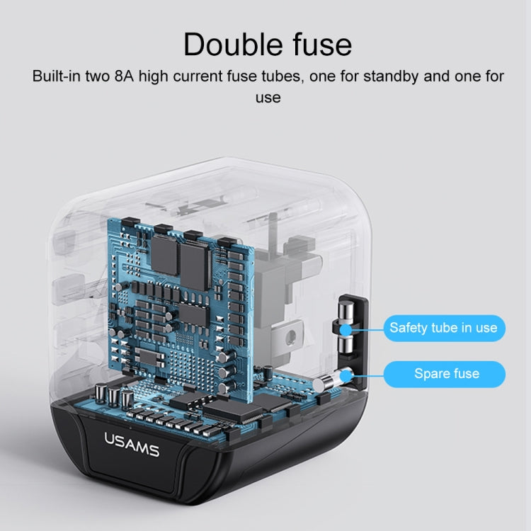 Sạc du lịch đa năng USAMS US-CC173 T55 12W, US-CC173 T55