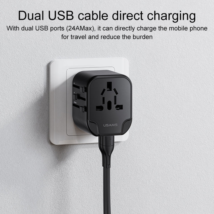 Sạc du lịch đa năng USAMS US-CC173 T55 12W, US-CC173 T55