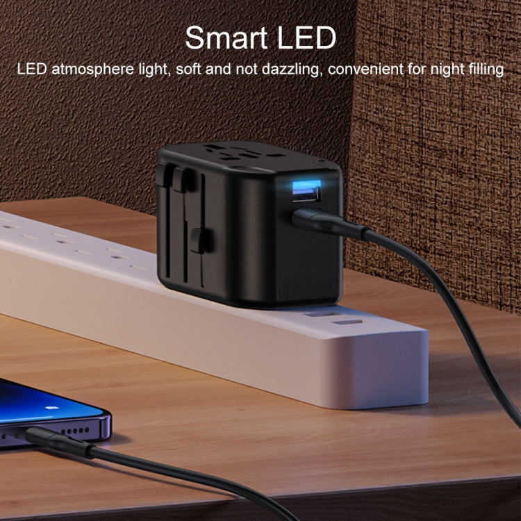 Sạc du lịch đa năng USAMS US-CC173 T55 12W, US-CC173 T55