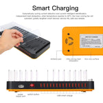 Đế sạc nhanh USB 15 cổng 100W WLX-815 kèm giá đỡ điện thoại & máy tính bảng, phích cắm US 100W, phích cắm EU 100W, phích cắm UK 100W, phích cắm AU 100W
