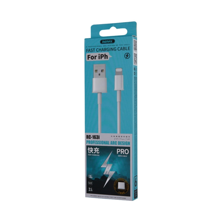 Cáp dữ liệu sạc nhanh Pro 2.1A 8 chân Remax RC-163i, chiều dài: 1m, 8 chân