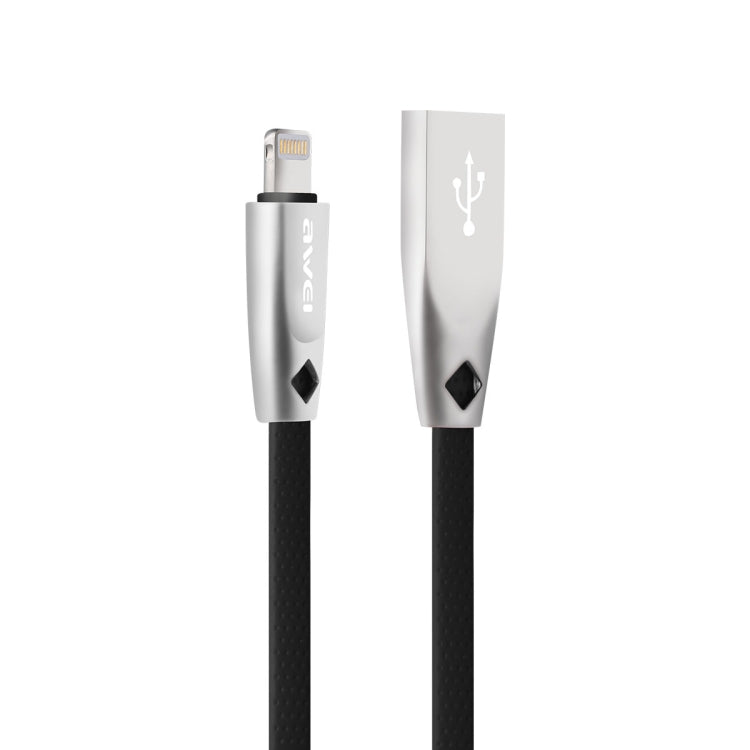 Cáp Sạc Nhanh Di Động AWEI CL-95 USB sang 8 Pin TPE + Hợp Kim Nhôm, 2A, Dài 1m