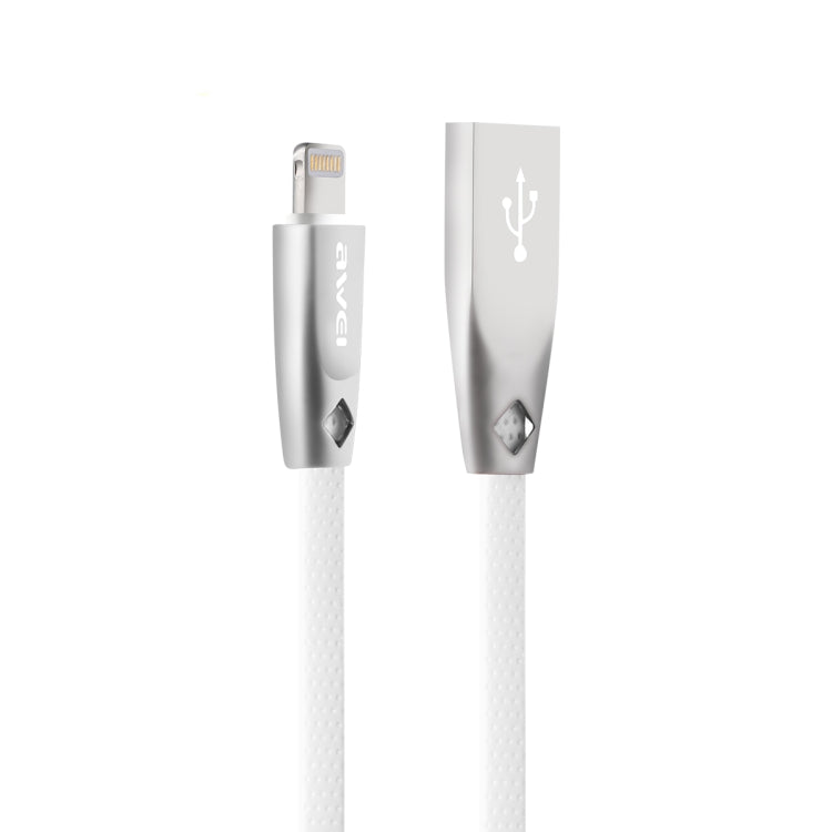 Cáp Sạc Nhanh Di Động AWEI CL-95 USB sang 8 Pin TPE + Hợp Kim Nhôm, 2A, Dài 1m