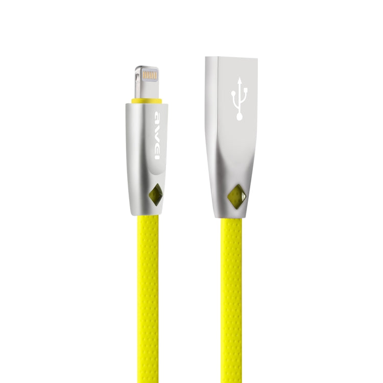 Cáp Sạc Nhanh Di Động AWEI CL-95 USB sang 8 Pin TPE + Hợp Kim Nhôm, 2A, Dài 1m