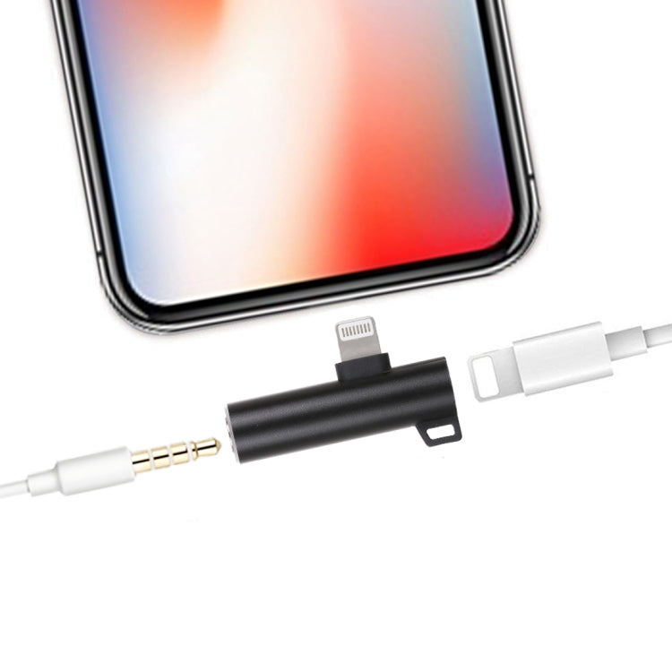 Bộ chuyển đổi âm thanh sạc 2 trong 1 hình đầu bi 8 Pin + 3.5mm sang 8 Pin đực