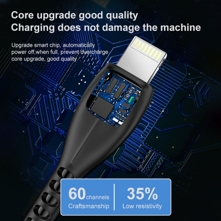 Cáp sạc USB sang 8 chân 1m 2.4A awei CL-115L