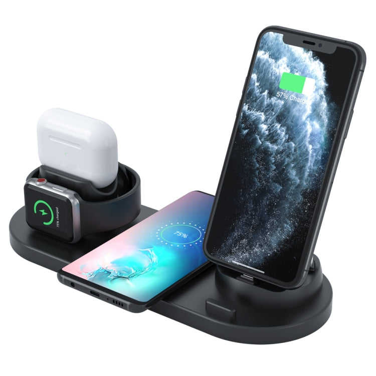 Sạc không dây HQ-UD15 nâng cấp 6 trong 1 cho iPhone, Apple Watch, AirPods và các điện thoại Android khác