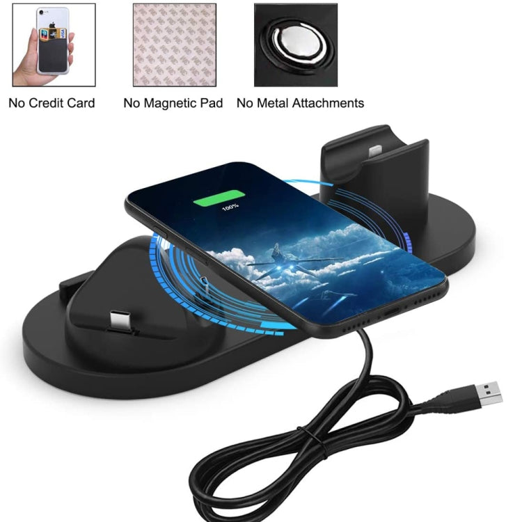 Sạc không dây HQ-UD15 nâng cấp 6 trong 1 cho iPhone, Apple Watch, AirPods và các điện thoại Android khác