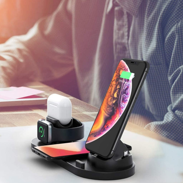 Sạc không dây HQ-UD15 nâng cấp 6 trong 1 cho iPhone, Apple Watch, AirPods và các điện thoại Android khác