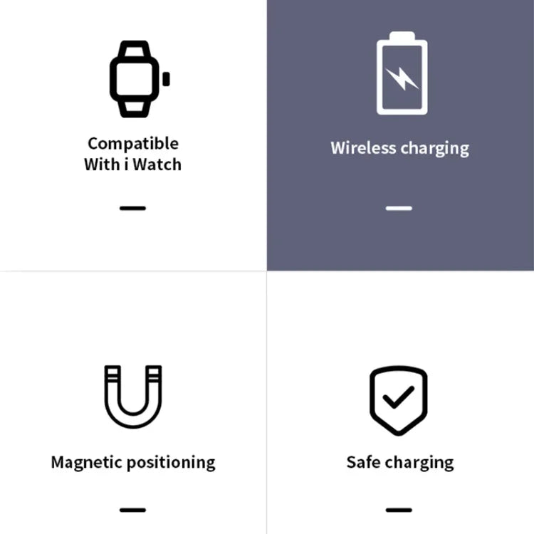 Sạc không dây từ tính di động đa năng K02 cho Apple Watch Series 6 / 5 / SE / 4 / 3 / 2 / 1