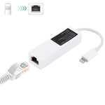 Cáp chuyển đổi mạng LAN NK107A1 8 Pin sang RJ45 cho dòng iPhone / iPad, tổng chiều dài: 16cm