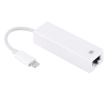 Cáp chuyển đổi mạng LAN NK107A1 8 Pin sang RJ45 cho dòng iPhone / iPad, tổng chiều dài: 16cm