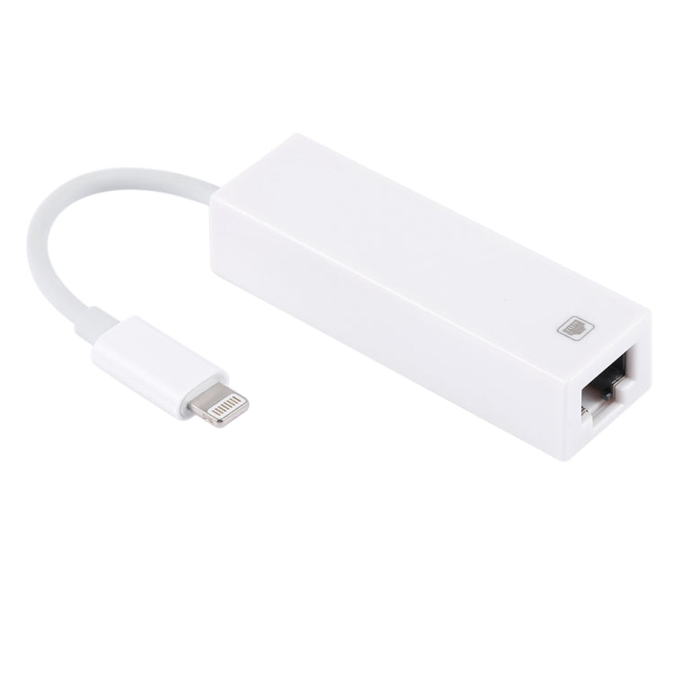 Cáp chuyển đổi mạng LAN NK107A1 8 Pin sang RJ45 cho dòng iPhone / iPad, tổng chiều dài: 16cm