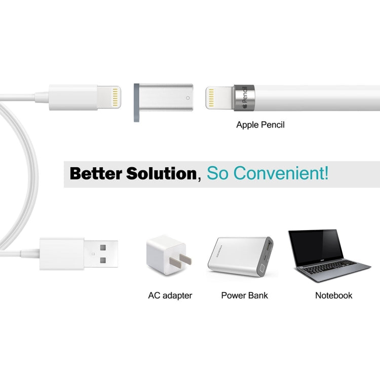 Adapter sạc Apple Pencil vỏ nhôm cho iPad Pro