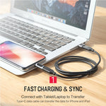 Bộ chuyển đổi tai nghe ROCK 2.1A di động USB-C/Type-C sang 8 Pin