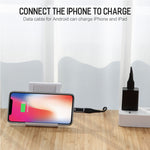 Bộ chuyển đổi tai nghe ROCK 2.1A di động USB-C/Type-C sang 8 Pin
