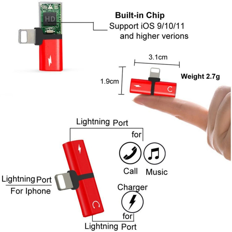 Bộ chuyển đổi tai nghe âm thanh 2 trong 1 8 Pin 5V 1A nghe gọi