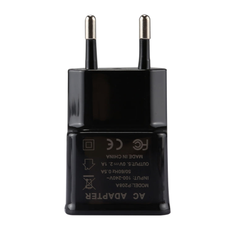Bộ sạc USB nhận dạng thông minh 5V 2.1A cho iPhone kèm cáp sạc USB 1m sang 8 pin, phích cắm EU
