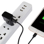 Bộ sạc USB nhận dạng thông minh 5V 2.1A cho iPhone kèm cáp sạc USB 1m sang 8 pin, phích cắm EU