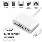 Bộ chuyển đổi đầu đọc camera NK-1081 8 Pin sang SD + TF + cổng USB