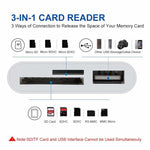 Bộ chuyển đổi đầu đọc camera NK-1081 8 Pin sang SD + TF + cổng USB