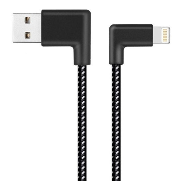 Cáp sạc đồng bộ dữ liệu USB 1m 2A sang 8 Pin kiểu dệt nylon, 1m 8 Pin 2A