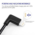 Cáp sạc đồng bộ dữ liệu USB 1m 2A sang 8 Pin kiểu dệt nylon, 1m 8 Pin 2A