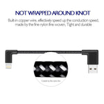 Cáp sạc đồng bộ dữ liệu USB 1m 2A sang 8 Pin kiểu dệt nylon, 1m 8 Pin 2A
