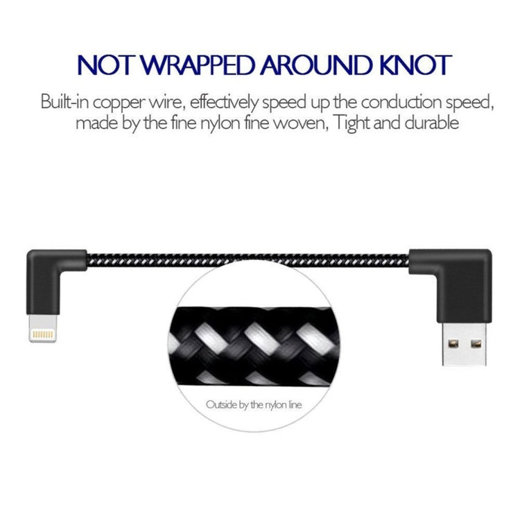 Cáp sạc đồng bộ dữ liệu USB 1m 2A sang 8 Pin kiểu dệt nylon, 1m 8 Pin 2A