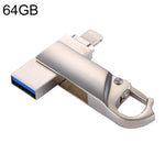 USB 2 trong 1 RQW-10F USB 2.0 & 8 Pin 64GB dạng móc khóa, RQW-10F