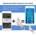 USB 2 trong 1 RQW-10F USB 2.0 & 8 Pin 64GB dạng móc khóa, RQW-10F