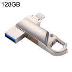 USB 2 trong 1 RQW-10F USB 2.0 & 8 Pin 128GB dạng móc khóa, RQW-10F