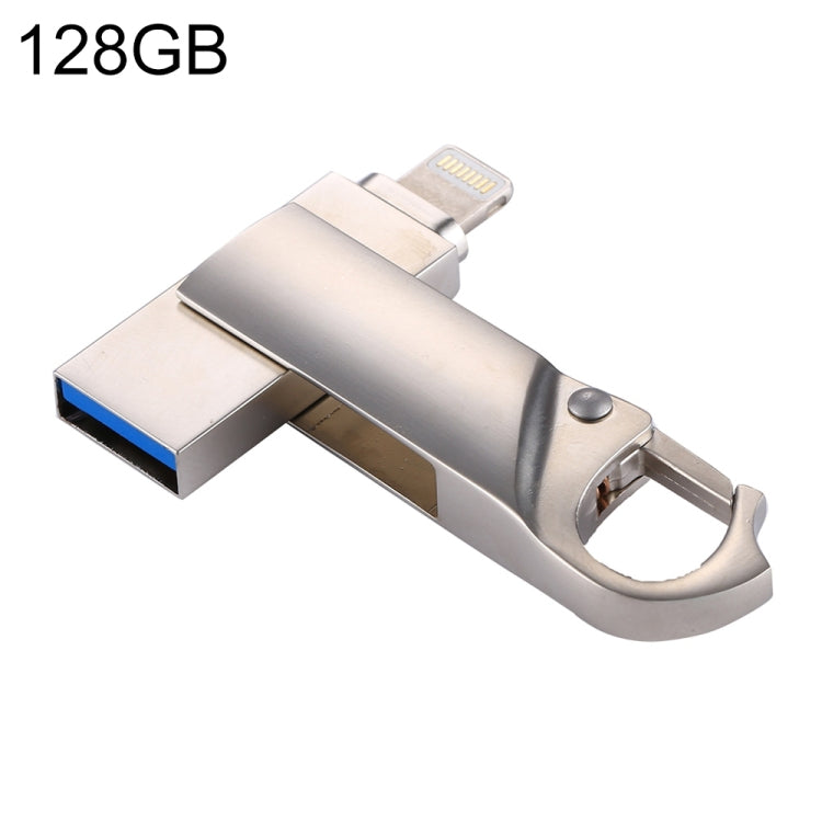 USB 2 trong 1 RQW-10F USB 2.0 & 8 Pin 128GB dạng móc khóa, RQW-10F