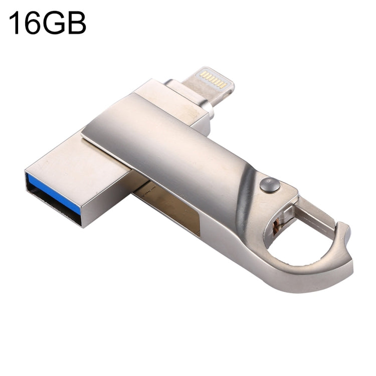 USB 2 trong 1 RQW-10F USB 2.0 & 8 Pin 16GB dạng móc khóa, RQW-10F