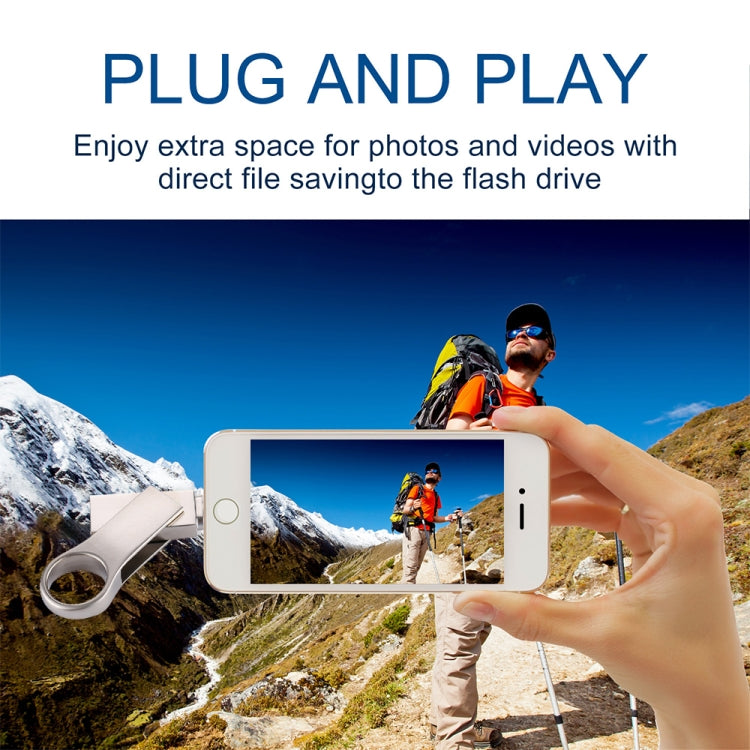 RQW-10D 2 trong 1 USB 2.0 & 8 Pin 32GB Ổ Flash, RQW-10D