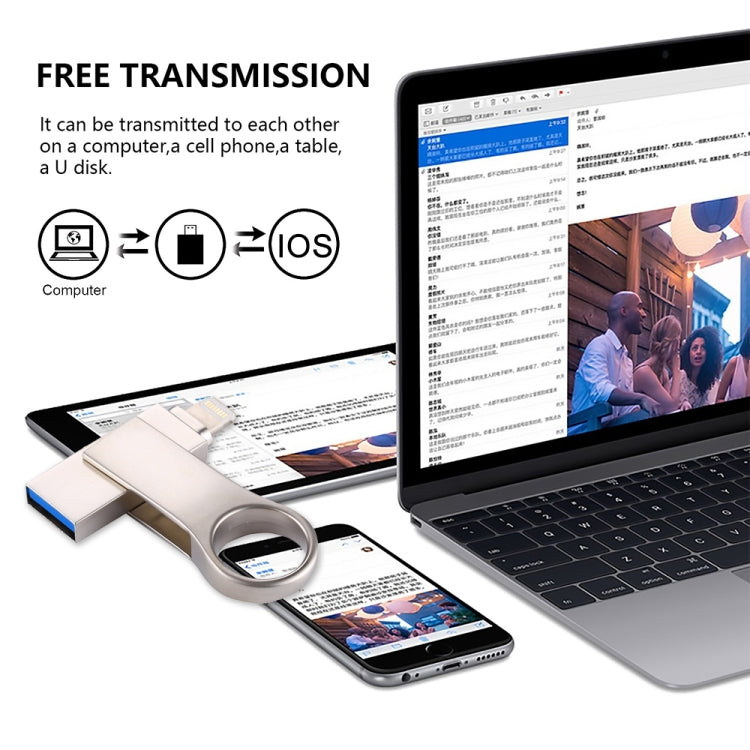RQW-10D 2 trong 1 USB 2.0 & 8 Pin 64GB Ổ Flash, RQW-10D