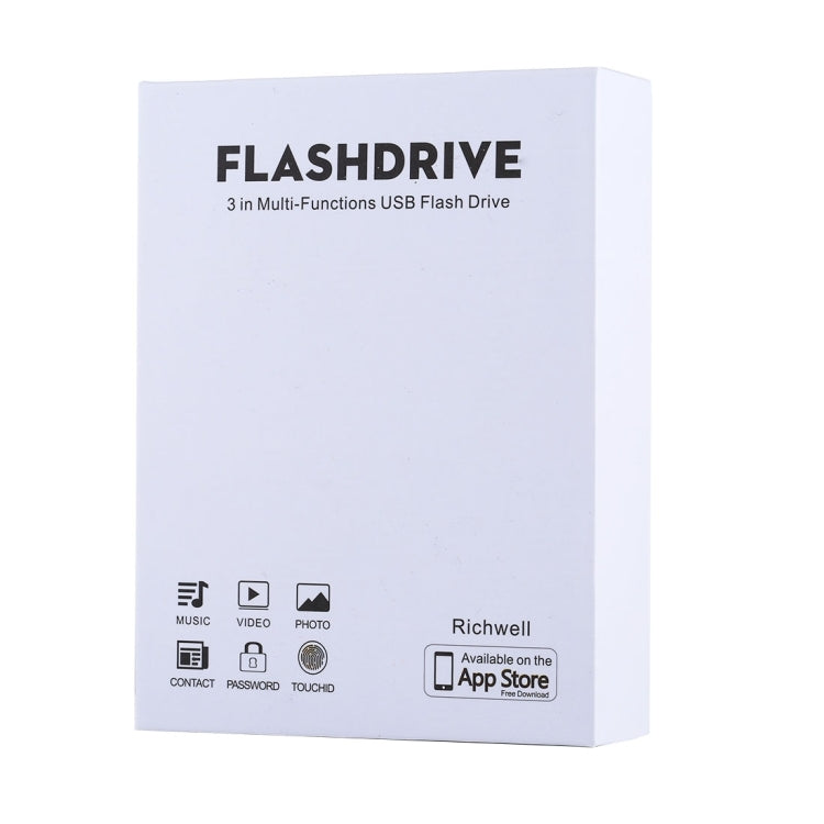 RQW-18S Ổ Đĩa Flash Đa Năng 8 Pin 32GB Kèm Cáp USB / Micro USB sang Micro USB, RQW-18S Màu Đen