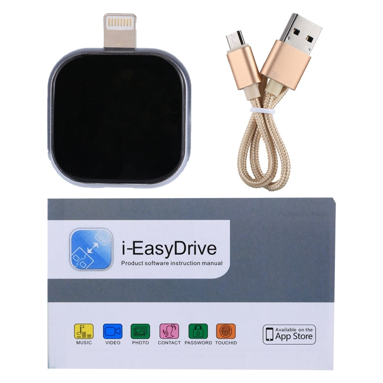 RQW-18S 8 Pin 64GB Ổ đĩa flash đa chức năng kèm cáp USB / Micro USB sang Micro USB, RQW-18S Đen