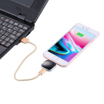 RQW-18S 8 Pin 128GB Ổ đĩa flash đa chức năng kèm cáp USB / Micro USB sang Micro USB, RQW-18S Đen