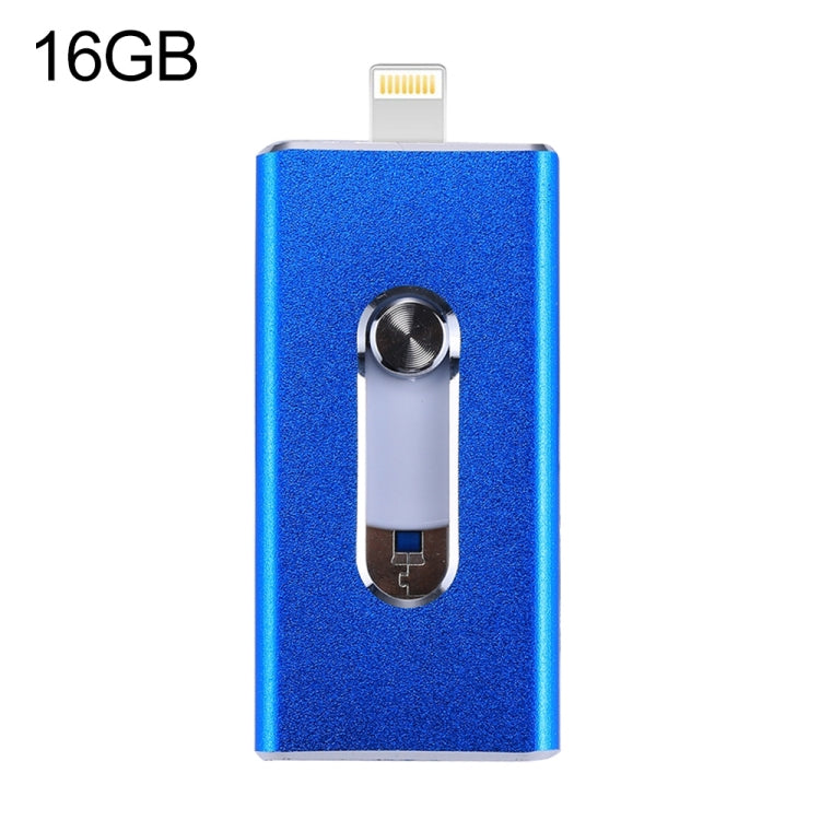 RQW-02 3 trong 1 USB 2.0 & 8 Pin & Micro USB 16GB Ổ Flash, RQW-02 Bạc, RQW-02 Đen, RQW-02 Vàng, RQW-02 Xanh dương, RQW-02 Đỏ