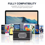 USB Flash Drive 3 trong 1 USB 2.0 & 8 Pin & Micro USB 32GB easyflash RQW-01B, màu đen RQW-01B