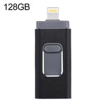 Ổ flash easyflash RQW-01B 3 trong 1 USB 2.0 & 8 Pin & Micro USB 128GB, RQW-01B Đen