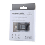 Ổ flash easyflash RQW-01B 3 trong 1 USB 2.0 & 8 Pin & Micro USB 128GB, RQW-01B Đen