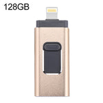 Ổ flash easyflash RQW-01B 3 trong 1 USB 2.0 & 8 Pin & Micro USB 128GB, RQW-01B Vàng